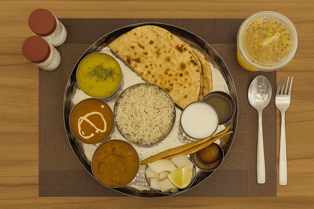 The Indian vegetarian menu includes bold-flavored favorites like dosa, paneer tikka, and biryani, full of authentic spices and aromas